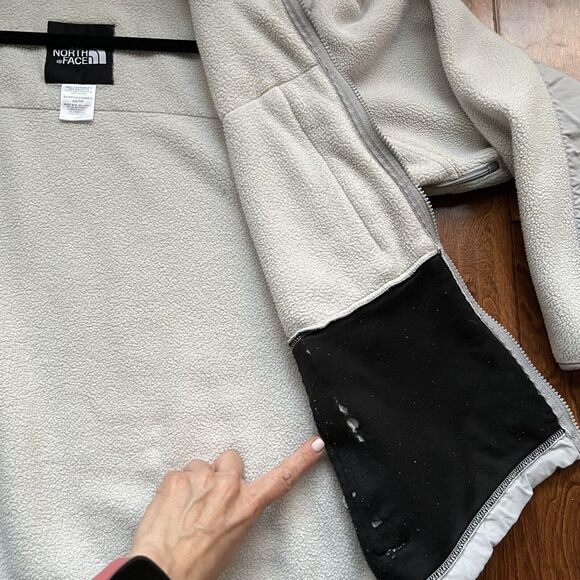 The North Face Women's Denali Polartec Fleece Zip Jacket Light Gray Size X-Small - Picture 11 of 13